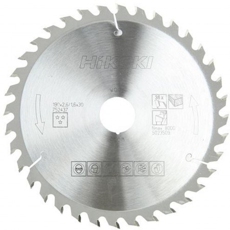 HiKOKI 752416 Piła tarczowa do drewna 165x20/30x1,6mm, 18