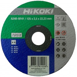 HiKOKI 752512 Tarcza do cięcia metalu 125x22,23x2,5mm