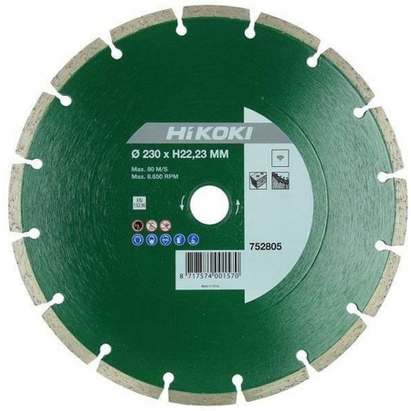 HiKOKI 752804 Tarcza diamentowa segmentowa 180x22,2x7mm