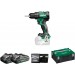 HIKOKI DS18DEWHZ Wiertarko-wkrętarka akumulatorowa (18V/2x4,0Ah) Walizka