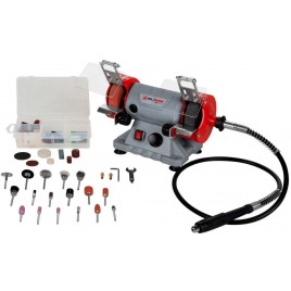 Holzmann Miniszlifierka stołowa ze 110-elem. akcesoriami (75x10mm/120W) DSM75SET_230V