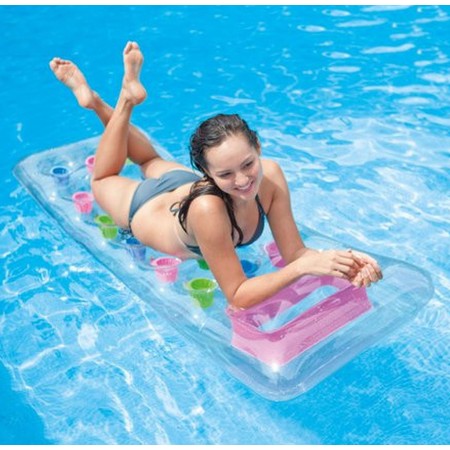 INTEX Materac dmuchany różowy 188 x 71 cm 59894