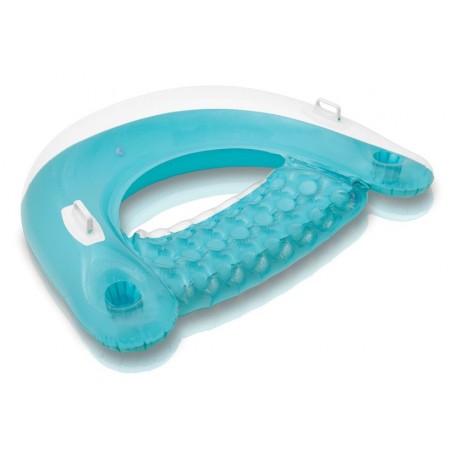 INTEX Sit 'n Float Dmuchane siedzisko z uchwytami, niebieskie 58859EU