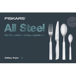 Fiskars Zestaw sztućców All Steel, 16 szt. 1054778