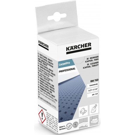 Kärcher RM 760 CarpetPro Środek czyszczący iCapsol, 16 tabletek 6.295-850.0 Kärcher RM 760 CarpetPro Środek czyszczący iCapsol, 16 tabletek 6.295-850.0