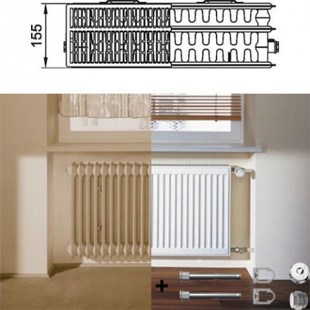 Kermi Therm X2 Profil-K Grzejnik modernizacyjny 33 954 / 400 FK033D904