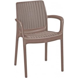 KETER BALI MONO Krzesło ogrodowe, 55 x 60 x 83 cm, cappuccino 17190206
