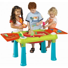 KETER CREATIVE FUN TABLE Wielofunkcyjny stolik, turkusowy/czerwony 17184058