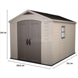 KETER FACTOR 8 x 11 Domek ogrodowy, 256,5 x 331,5 x 243 cm 17197917