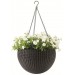 KETER HANGING SPHERE Doniczka rattanowa, podwieszana 35 x 35 cm, brązowy 17199246