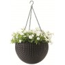 KETER HANGING SPHERE Doniczka rattanowa, podwieszana 35 x 35 cm, brązowy 17199246