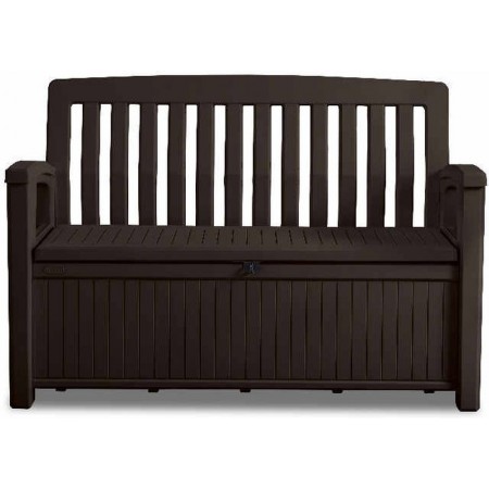 KETER PATIO BENCH 227L Ławka ogrodowa z pojemnikiem 138,6 x 63,5 x 88 cm, brązowa 17202690