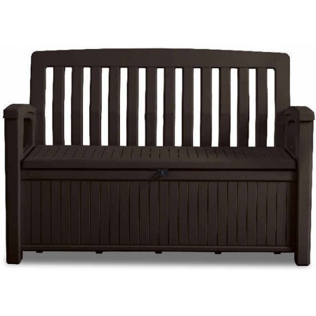 KETER PATIO BENCH 227L Ławka ogrodowa z pojemnikiem 138,6 x 63,5 x 88 cm, brązowa 17202690