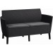 KETER SALEMO 2 Sofa, 133 x 67 x 76 cm, grafit/jasny szary 17209038