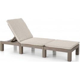 KETER DAYTONA DELUXE Leżak ogrodowy, 195 x 65 x 25,5 cm, cappuccino 17211632