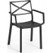 KETER METALIX Krzesło ogrodowe vintage, 60 x 53 x 81 cm, kolor metal czarny 17209788