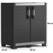 KIS XL GARAGE LOW Szafka ogrodowa 89x54x95cm czarna