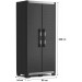 KIS XL GARAGE HIGH Szafka ogrodowa 89x54x188cm czarna