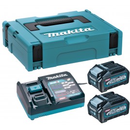 Makita 191J97-1 Zestaw Li-ion XGT 40V 2xBL4040 Akumulator + DC40RA Ładowarka + Makpac 1