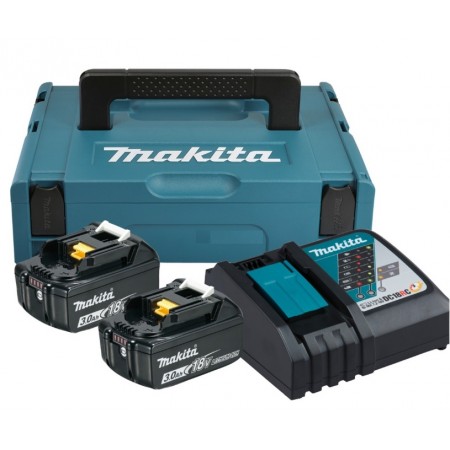 Makita 197952-5 BL1830B 2x Akumulator z ładowarką DC18RC, MakPac1