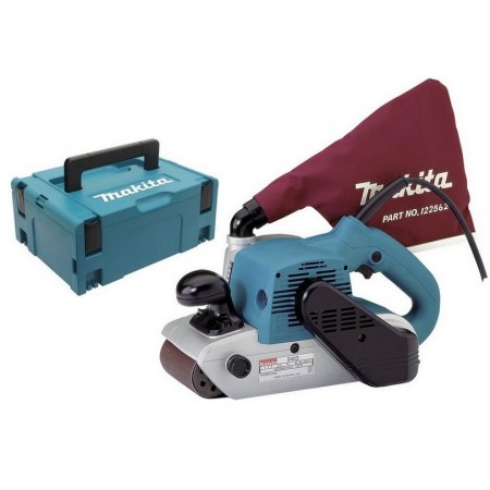 Makita 9403J Szlifierka taśmowa. Wymiary taśmy ściernej: 100x610mm / Moc: 1 200W, Makpac