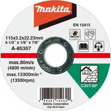 Makita A-85363 Tarcza tnąca 125x3x22mm do kamienia