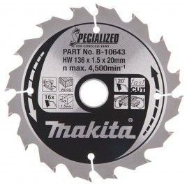 Makita B-10643 Specjalistyczna tarcza do pilarki akum. CCC13616E