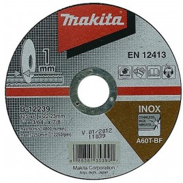 Makita B-12239 Tarcza tnąca 125x1x22,23mm Inox new E-03040