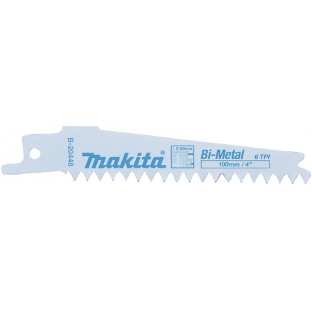Makita B-20448 Brzeszczot do piły szablastej, 100 x 0,9 mm 5 sztuk Makita B-20448 Brzeszczot do piły szablastej, 100 x 0,9 mm 5 sztuk
