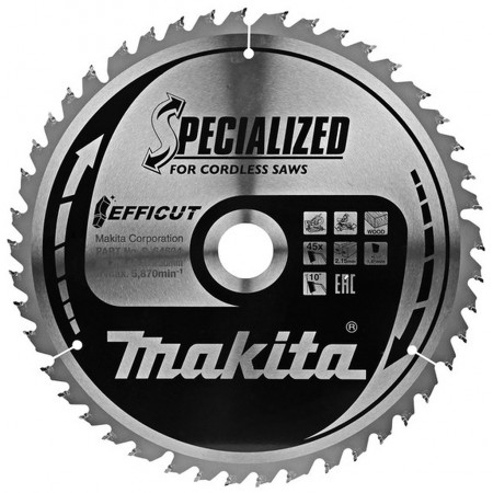 Makita B-64630 TCT Efficut Tarcza tnąca 260mmx30mm 45Z= old B-64624