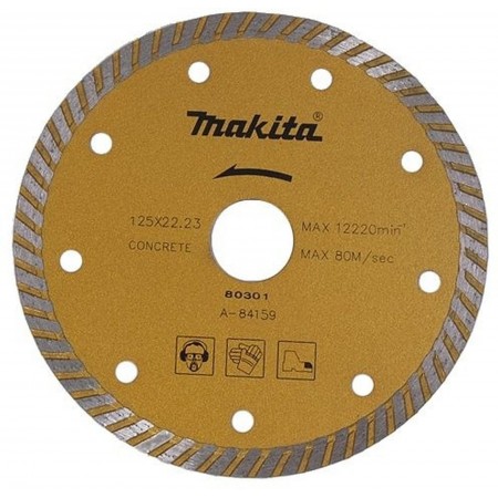 Makita A-84159 diamentowa tarcza szlifierska turbo 125 × 22,23 mm Makita A-84159 diamentowa tarcza szlifierska turbo 125 × 22,23 mm