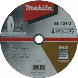 Makita B-12273 Tarcza tnąca 230x1,9x22mm do stali szlachetnej