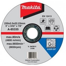 Makita A-85335 Tarcza tnąca 230x2,5x22mm do stali