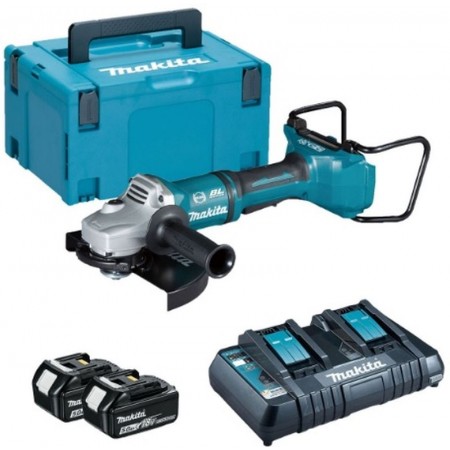 Makita DGA900PT2 Aku szlifierka kątowa 230mm, Li-ion (2x18V/5,0Ah)