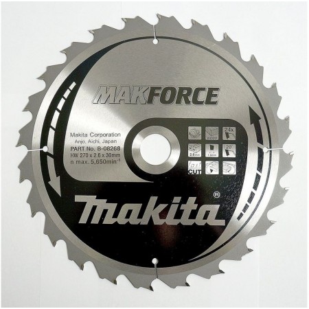 Makita B-08268 Tarcza do piły, Makforce T.C.T, 270 x 30 mm, 24 Z