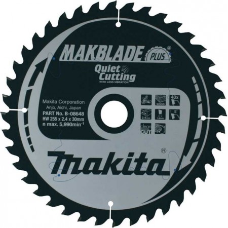 Makita B-08648 Tarcza tnąca 255x30mm 40Z