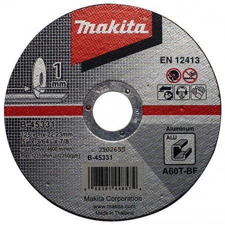 Makita B-45331 Tarcza tnąca 125x1x22mm do aluminium