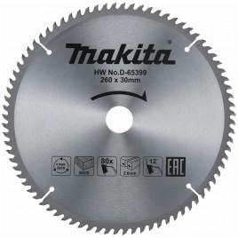 Makita D-65399 Tarcza tnąca 260 mm x 30 mm 80Z