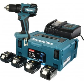 Makita DDF459RF4J Wiertarko-Wkrętarka Akumulatorowa (4x3,0Ah/ 18V +DC18RC) MAKPAC