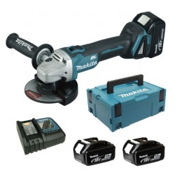 Makita DGA504RTJ Aku szlifierka kątowa 125mm, Li-ion (2x5,0Ah/18V) Makpac 2 Makita DGA504RTJ Aku szlifierka kątowa 125mm, Li-ion (2x5,0Ah/18V) Makpac 2