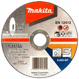 Makita B-45755 Tarcza tnąca 115x 1,6 x 22,23, stal, 1szt.