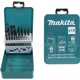 Makita D-54081 Zestaw Wierteł HSS-R 1-10mm (0,5mm), 19 szt