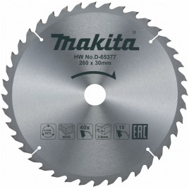 Makita D-65377 tarcza tnąca 260mm x 30mm, 40T