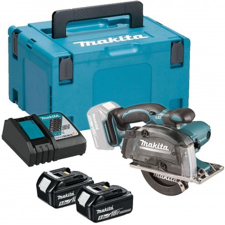 Makita DCS552RTJ Akumulatorowa przecinarka do metalu 136mm, Li-ion LXT (2x5,0Ah /18V)