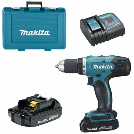 Makita DDF453SYE Akumulatorowa wkrętarka Li-Ion (2x18V/1,5Ah)