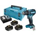 Makita DDF485RF3J Wiertarko-wkrętarka akumulatorowa Li-ion LXT, 3x 18V/3,0 Ah, Makpac