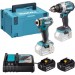 Makita DLX2528TJ Zestaw narzędzi akumulatorowych 18V DDF492 + DTW300 + (2x5,0Ah) + Makpac