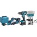 Makita DLX3116TJ Aku zestaw narzędzi Li-ion LXT 18V (2xBL1850B+DC18RC+MAKPAC)