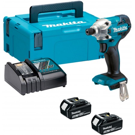 Makita DTD156RTJ Zakrętak akumulatorowy udarowy 1/4" Li-ion LXT (18V/2x5,0Ah) Makpac Makita DTD156RTJ Zakrętak akumulatorowy udarowy 1/4" Li-ion LXT (18V/2x5,0Ah) Makpac