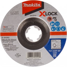 Makita E-00393 X-LOCK Listkowa tarcza 125x6mm